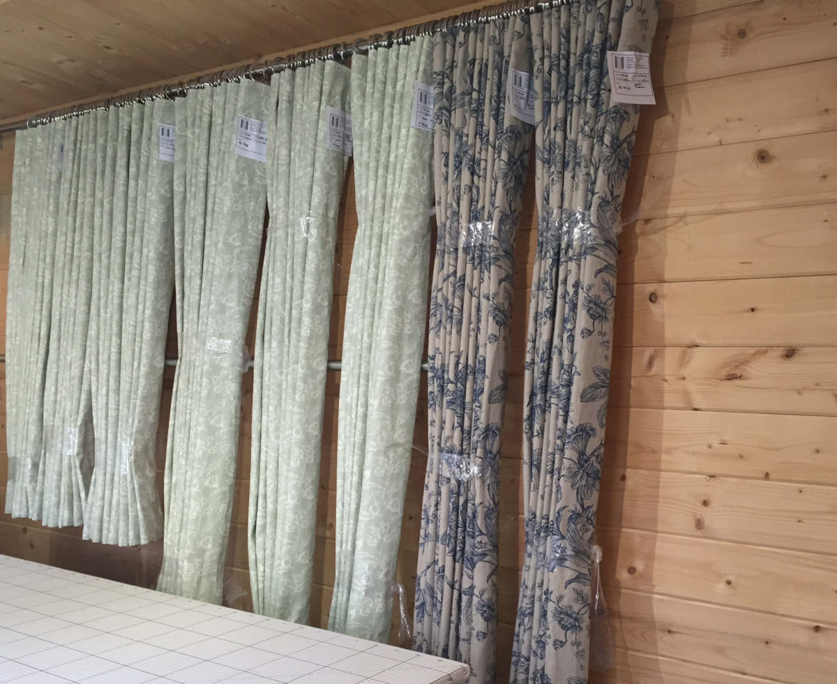 roman blind and cushions