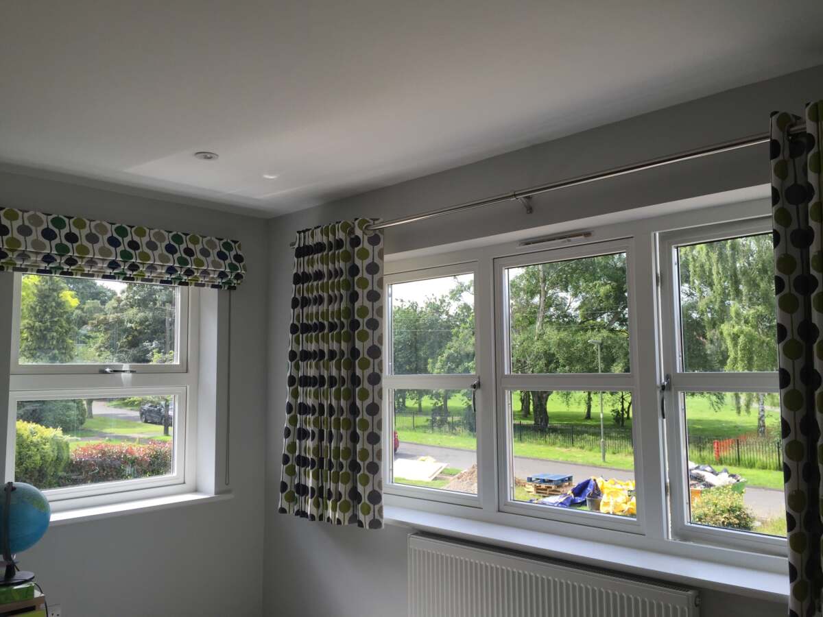 Sill length curtains