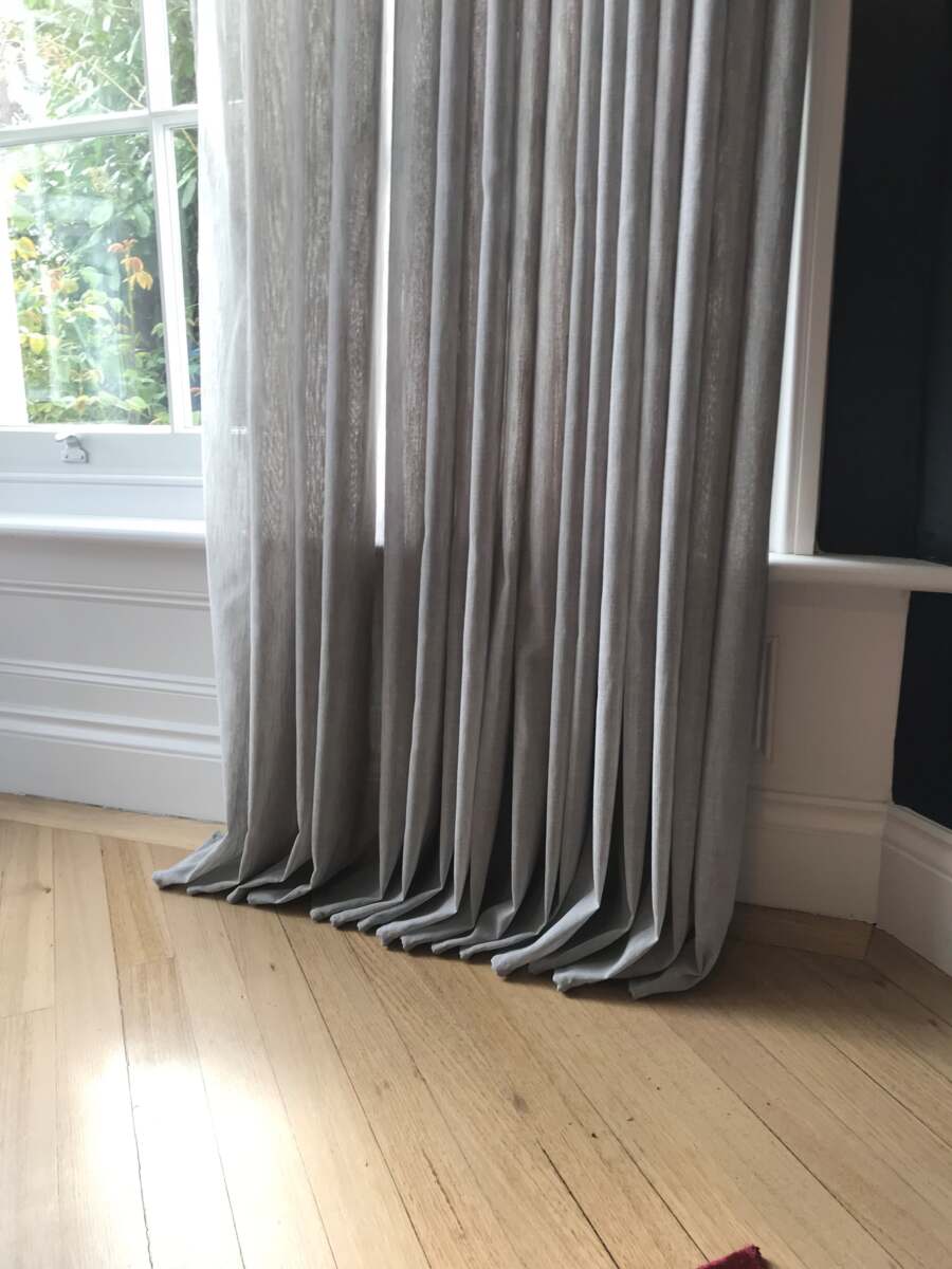 Overlong curtains