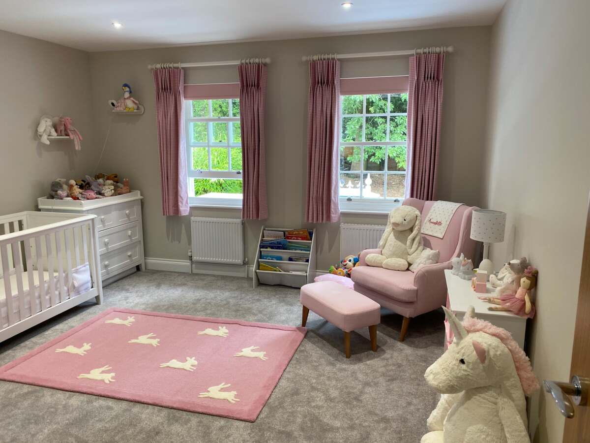 Pink nursery for girl